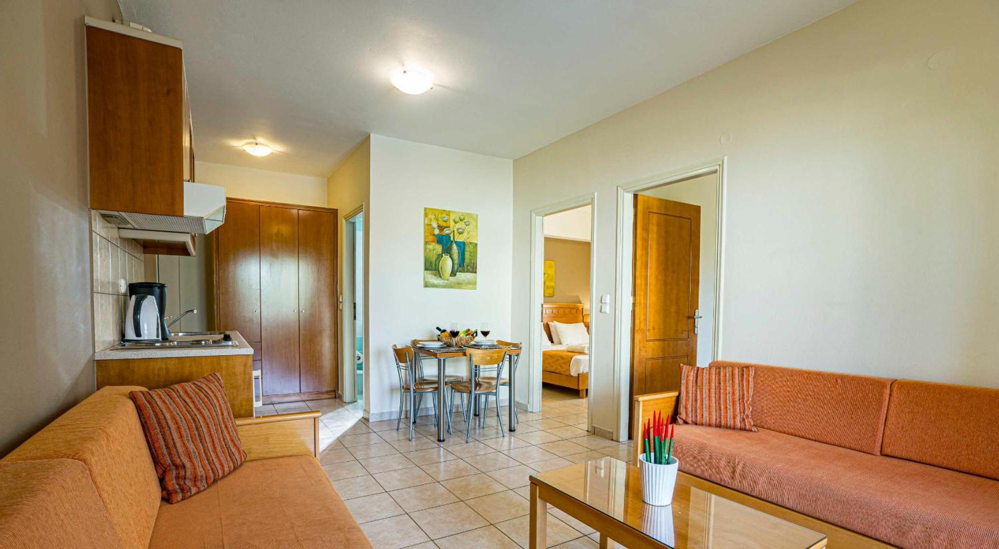 Helios Apartments Kato Daratso Habitación foto